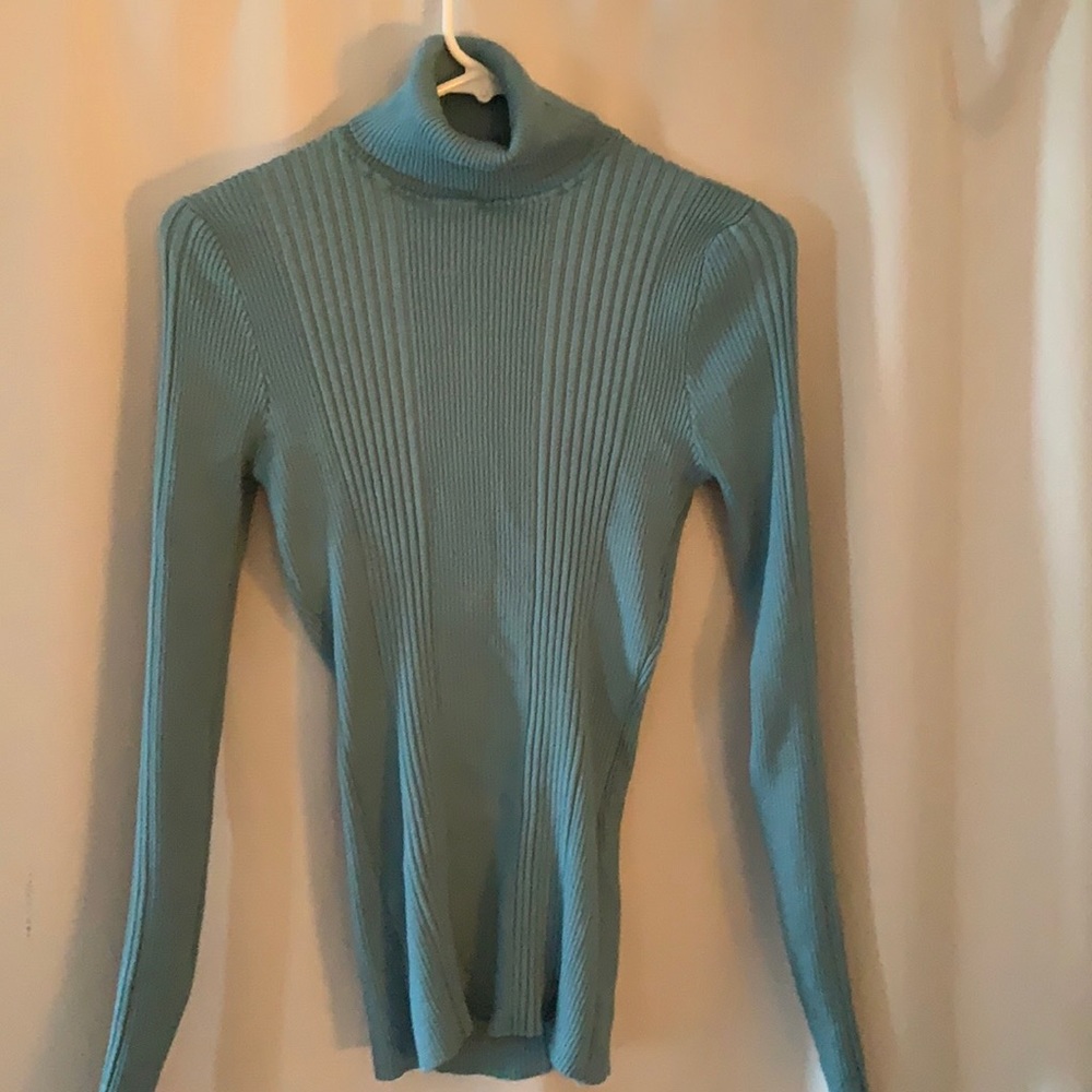 Vicinity teal turtleneck sweater